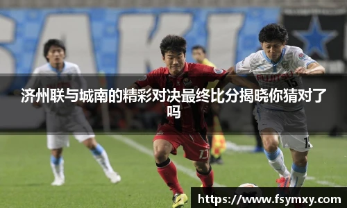 济州联与城南的精彩对决最终比分揭晓你猜对了吗